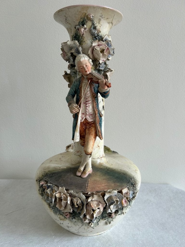 Uniek porseleinen vaas met beeld Mozart, Ophalen