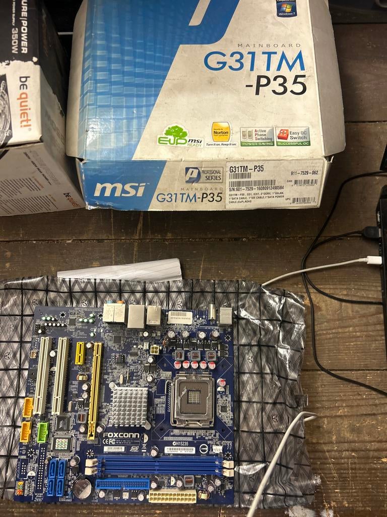 MSI G31TM-P35 Moederbord - Nieuw in doos, Ophalen of Verzenden, Nieuw, Intel, DDR2