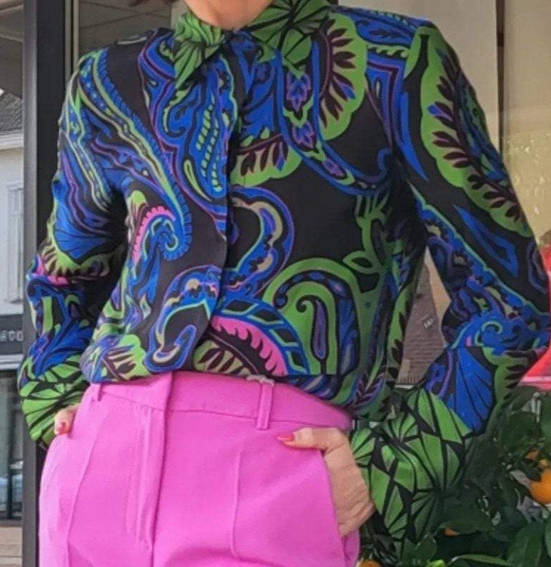 kaos blouse maat 40 Italiaanse maat 46, Ophalen of Verzenden, Zo goed als nieuw, Maat 38/40 (M)