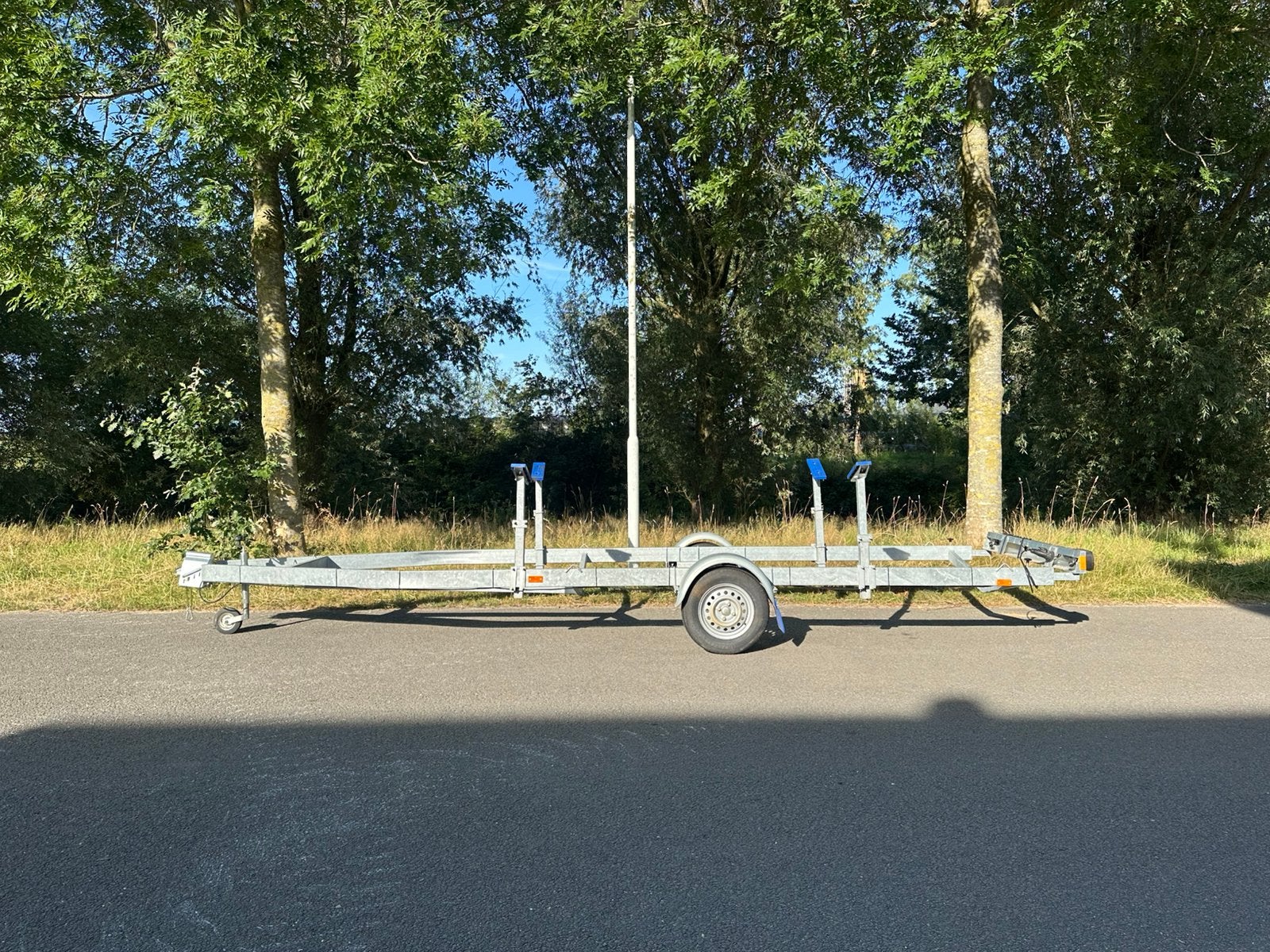 Grote z.g.a.n. v liner zeilboot trailer, Ophalen, Minder dan 1500 kg, Open zeilboottrailer, 6 tot 9 meter