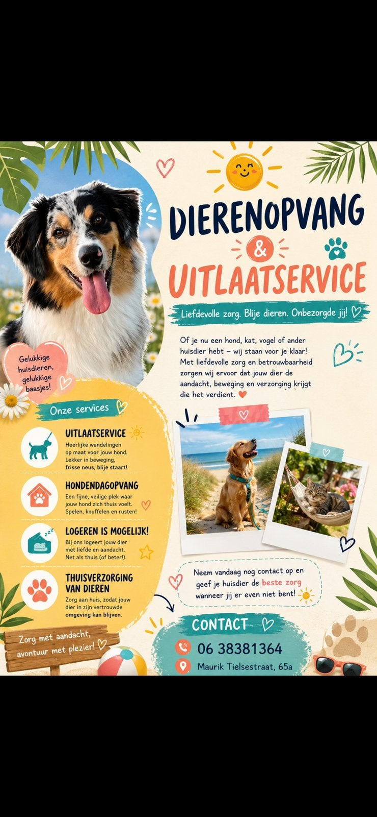 Dierenverzorging, Komt aan huis, Oppas