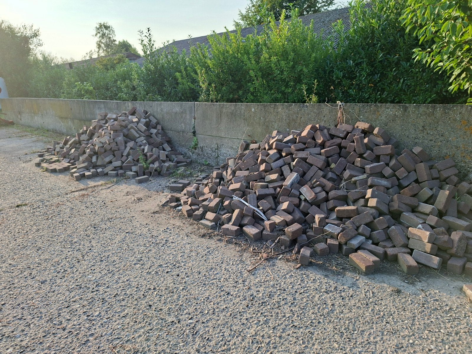 gebakken klinkers. keiformaat, Tuin en Terras, Grind, Keien en Split, Ophalen of Verzenden, Bruin, Overige typen