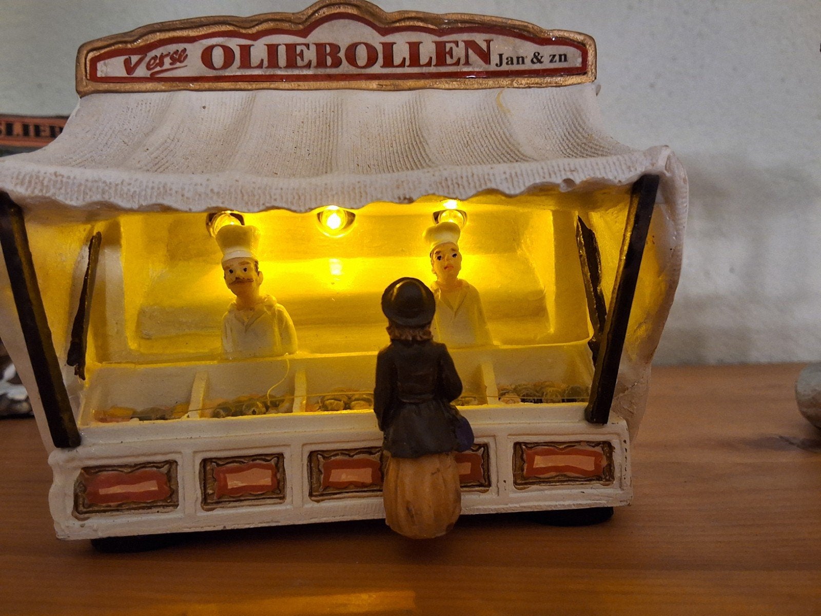 Typisch Hollands Oliebollen kraam, kersthuisje kerstdorp, Ophalen of Verzenden