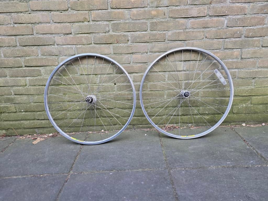 Wielset Mavic Shimano 26" retro MTB, Fietsen en Brommers, Fietsonderdelen, Gebruikt, Ophalen, Wiel, Mountainbike