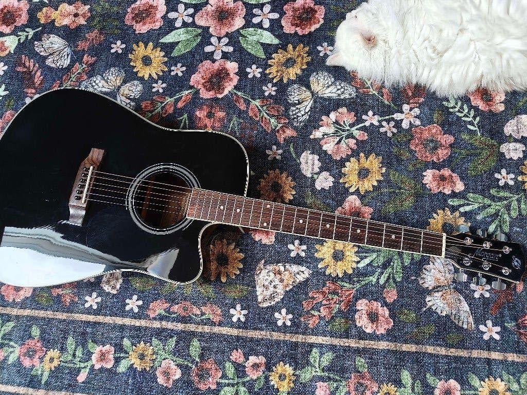 Morgan Guitars W120SCEBK Steel String gitaar, Ophalen, Gebruikt, Western- of Steelstringgitaar