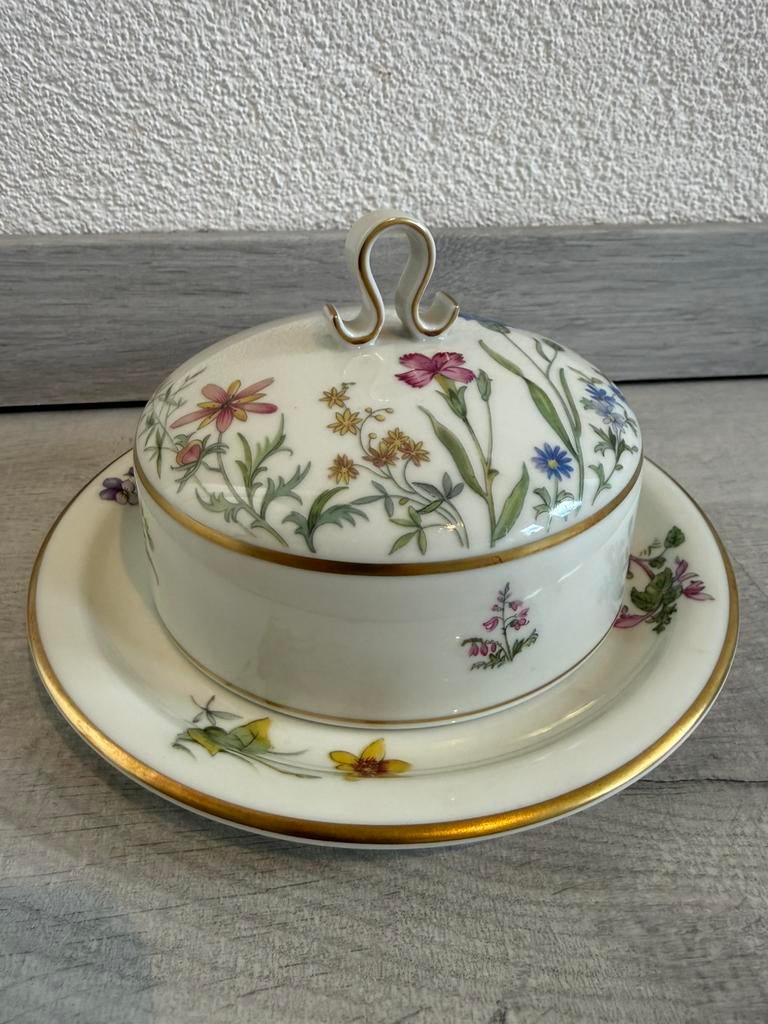 Vintage Krautheim Selb Bavaria Wiesengrund botervloot, Ophalen of Verzenden