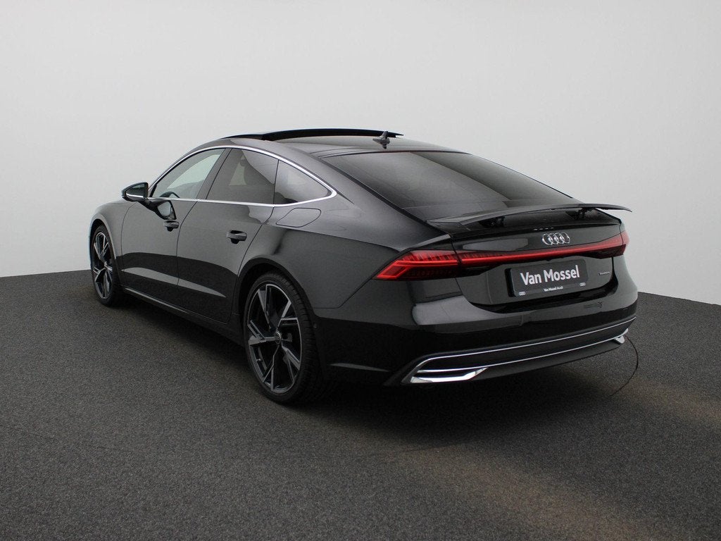 Audi A7 Sportback 50 TFSI e quattro Pro Line S 299 PK | S-Li, Auto's, Audi, 12 maanden, Gebruikt, 4 cilinders, Zwart