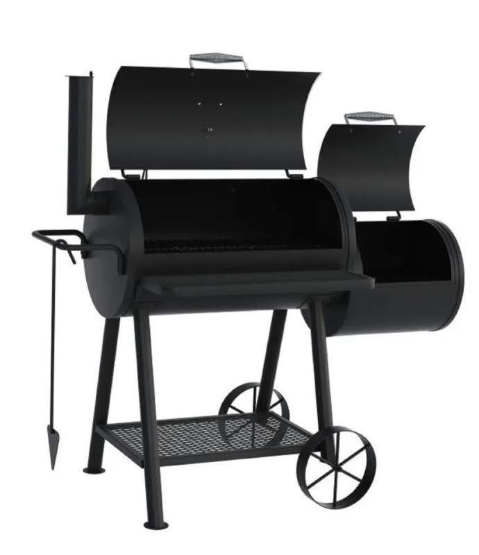 Jamestown Smoker Charlton zwart rookbarbecue 77 x 44 cm, Ophalen of Verzenden, Gebruikt, Met accessoires