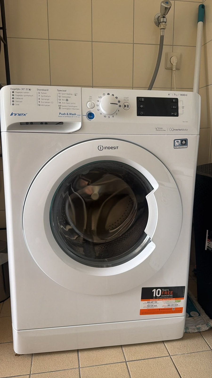 Wasmachine in goede staat, Ophalen, Zo goed als nieuw, 1200 tot 1600 toeren