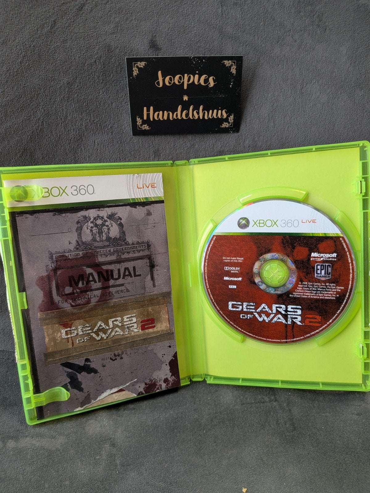 Gears of War 2 – Xbox 360 – Compleet met Handleiding – PAL, Spelcomputers en Games, Online, Vanaf 18 jaar, Shooter, One Microsoft Way, Redmond, WA 98052, USA