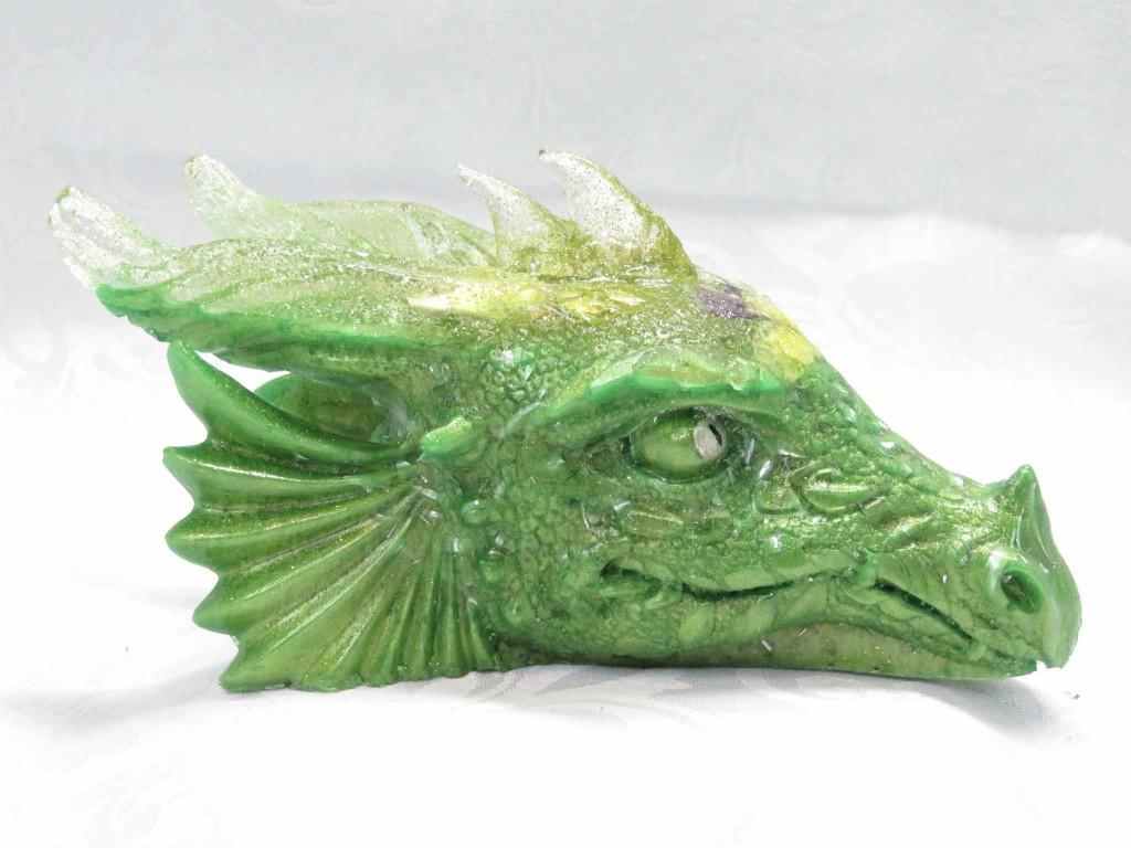 orgoniet draak zonnesteen met viooltjes, Verzamelen, Mineralen en Fossielen, Ophalen of Verzenden