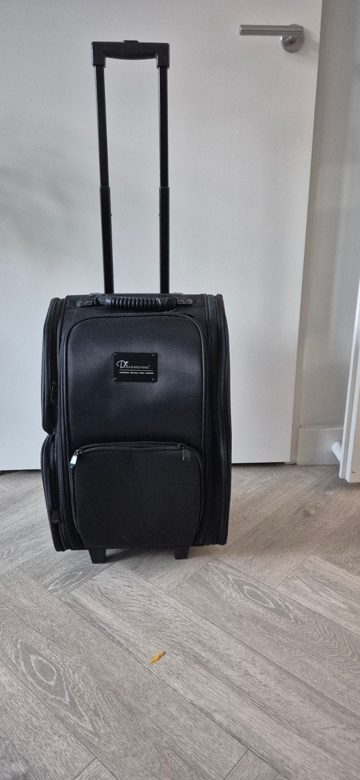 Professionele make-up trolley/koffer op wielen, Sieraden, Tassen en Uiterlijk, Beautycases, Ophalen, Nieuw, Zwart, Softcase