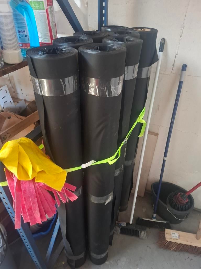 Epdm  Dakbedekking kwaliteit rol 20 meter Nieuw Breed 1.5 M, Ophalen, Overige materialen, Zwart, Overige typen