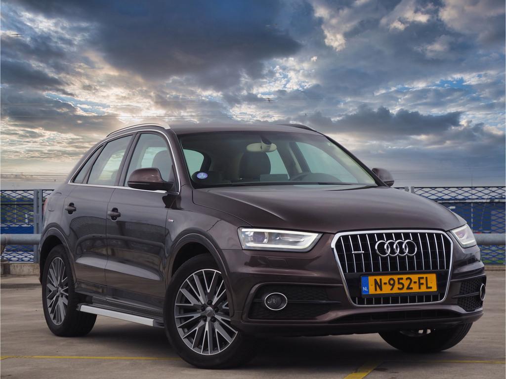 Audi Q3 2.0 TFSI quattro S line - TREKHAAK - LEDER - BRUIN, Euro 5, Gebruikt, 4 cilinders, Leder