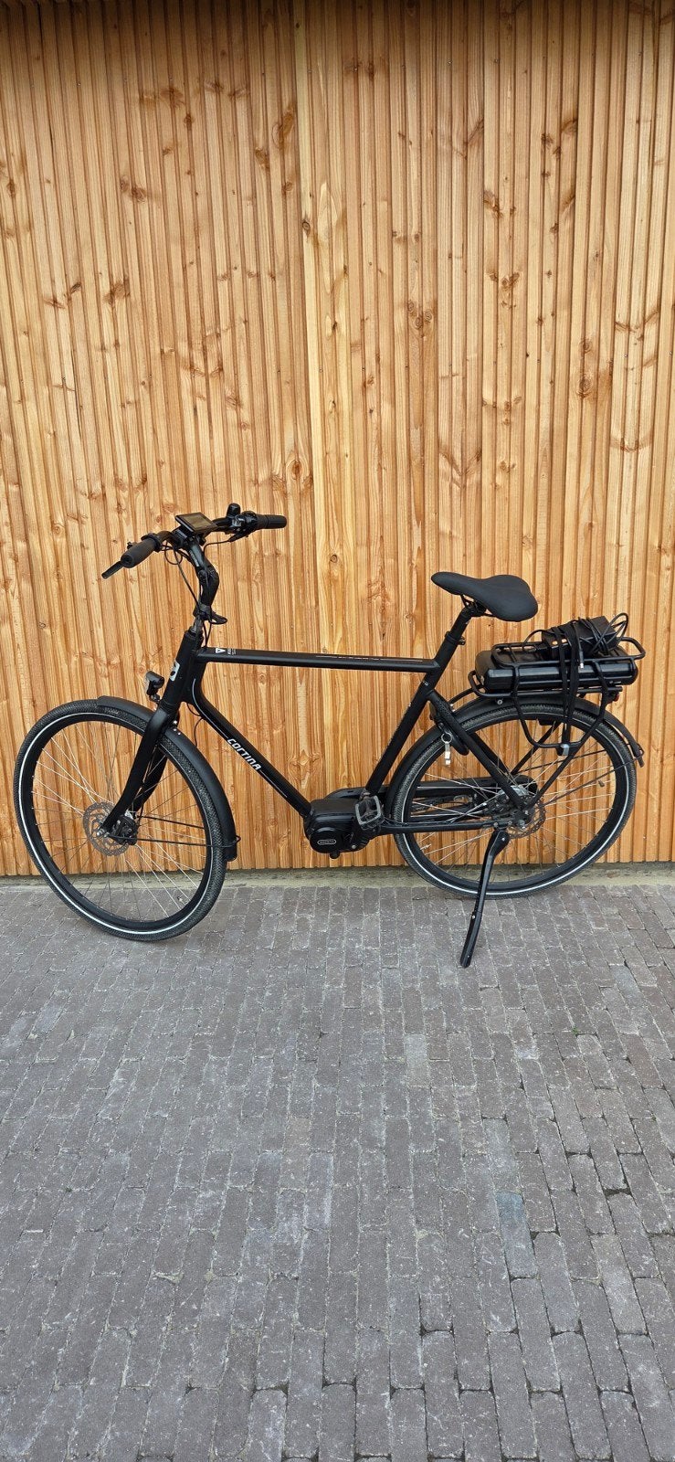 Electrische heren fiets Cortina mat zwart, Ophalen, Gebruikt, Cortina, 59 cm of meer