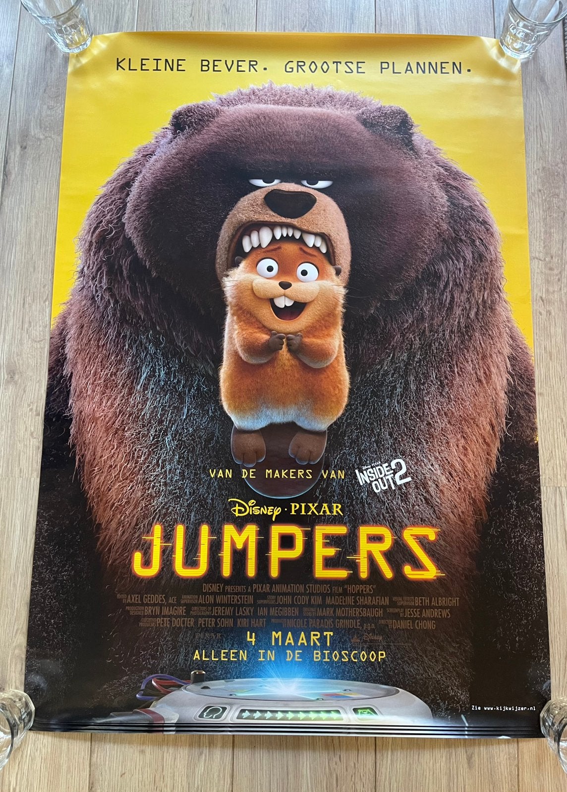 Disney Jumpers Filmposter 100 x 70 cm, Verzamelen, Posters, Ophalen of Verzenden, Zo goed als nieuw, A1 t/m A3, Film en Tv
