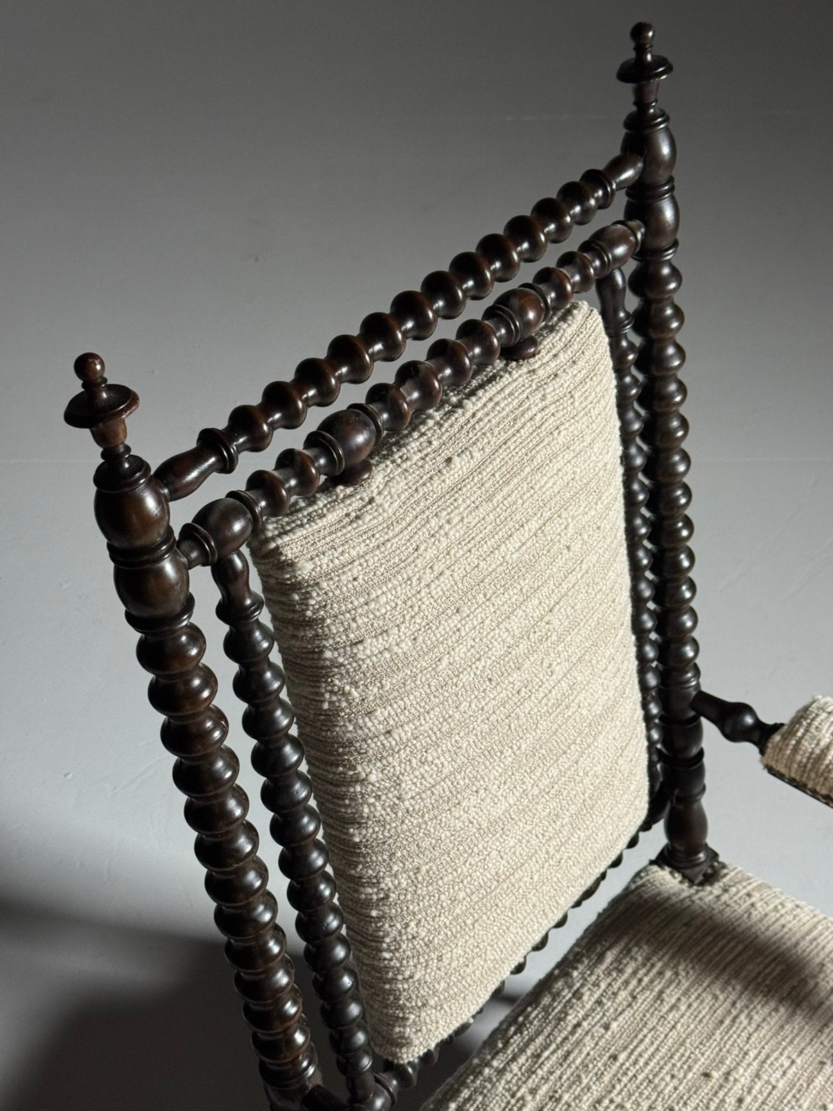 Engelse Bobbin Armstoel 19e eeuw, Ophalen of Verzenden