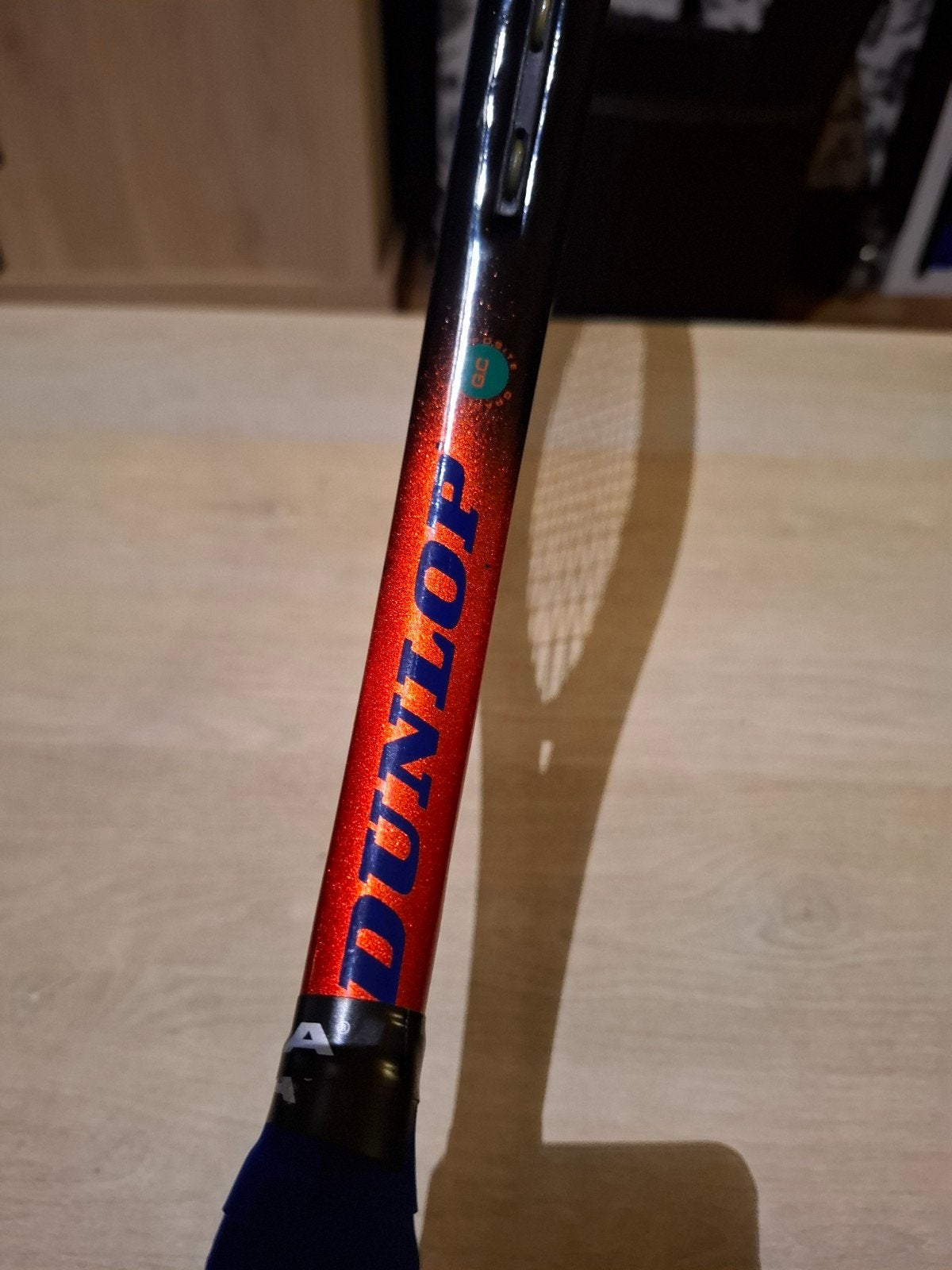 Dunlop tennisracket met gripmaat L1 (4 1/8), Gebruikt, Dunlop Sports, L1, Info@dunlopsports.com
