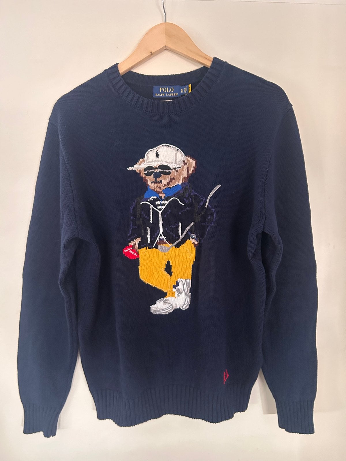 Polo Ralph Lauren Bear Trui - Maat XL, Ophalen of Verzenden, Zo goed als nieuw, Maat 56/58 (XL), Blauw