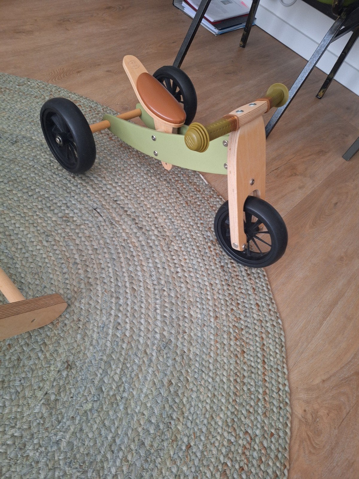 Houten kinder driewieler - Balansfiets, Ophalen, Zo goed als nieuw, Onbekend