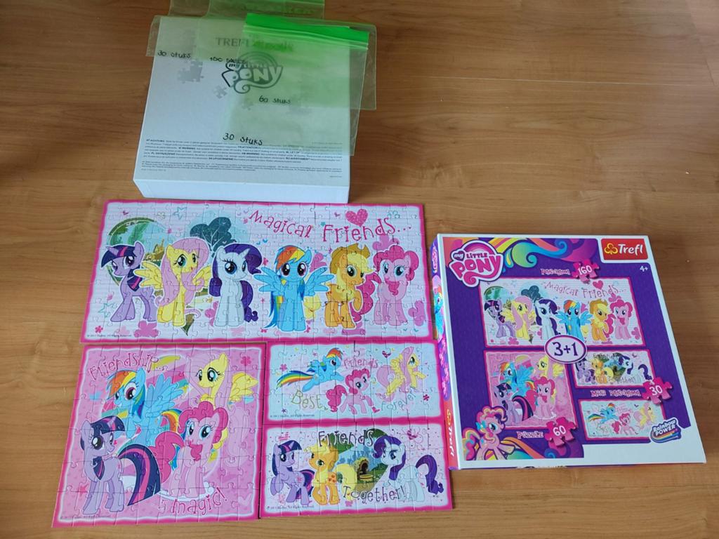 My little pony puzzles, Ophalen, Meer dan 50 stukjes, Zo goed als nieuw, 4 tot 6 jaar