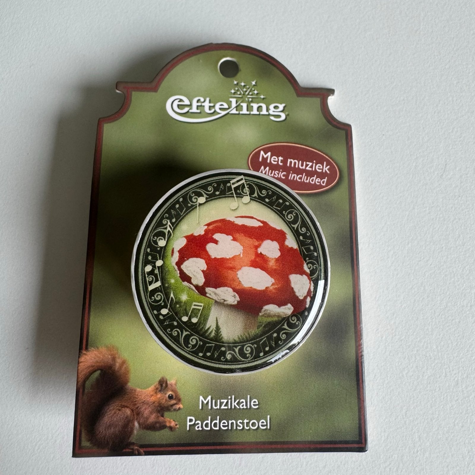 Efteling pin - Muzikale Paddenstoel - EEP442, Verzamelen, Efteling, Verzenden, Nieuw, Button of Speldje