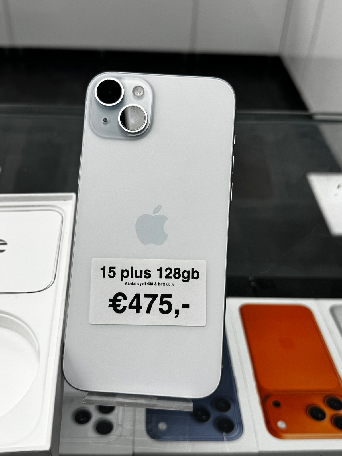 iPhone 15 Plus 128GB Blauw | €475 | Origineel Garantie, Telecommunicatie, Mobiele telefoons | Apple iPhone, Zo goed als nieuw