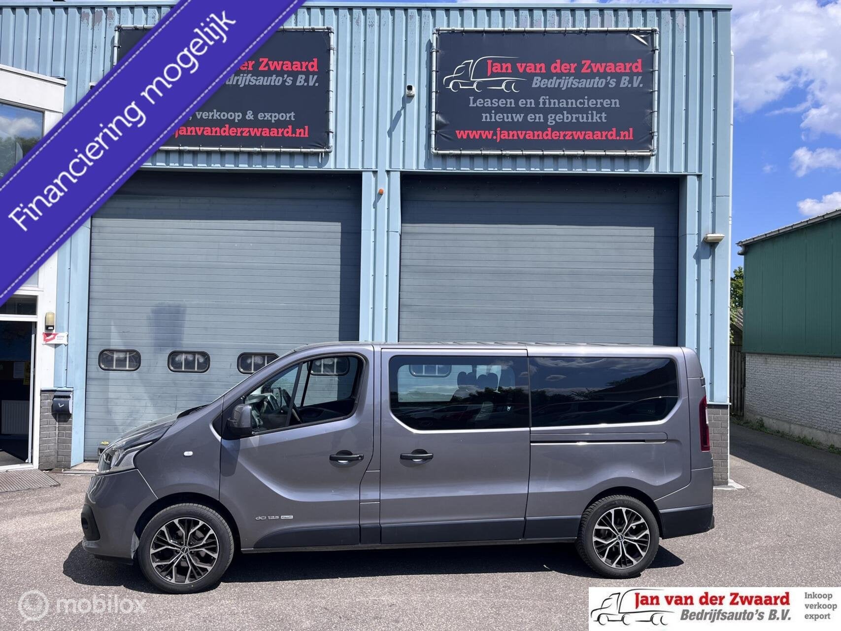 Renault Trafic Dubbele cabine 1.6 DCI LANG 2 x schuifdeur., Auto's, Gebruikt, Euro 6, 4 cilinders, 2000 kg