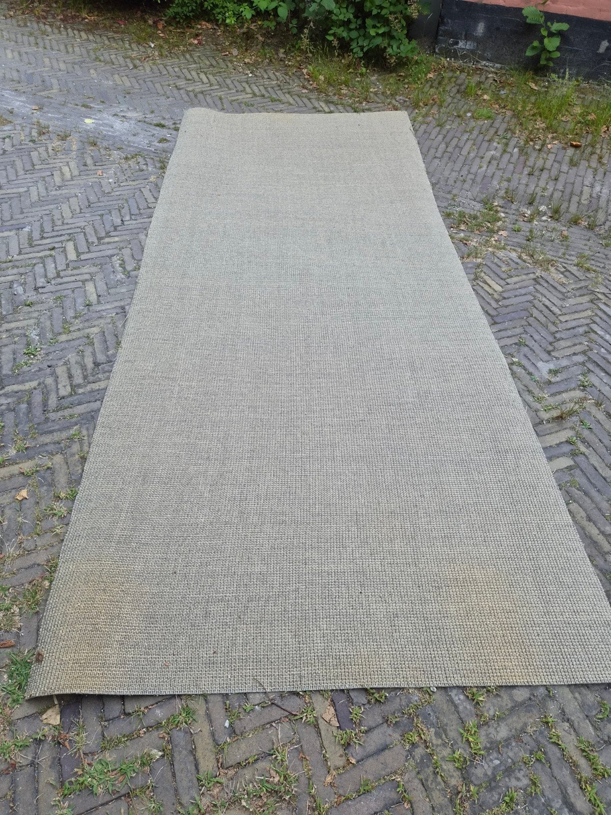 Hoogwaardig Sisal tapijt - 165x400 cm, Grijs, 150 tot 200 cm, Ophalen of Verzenden, Rechthoekig