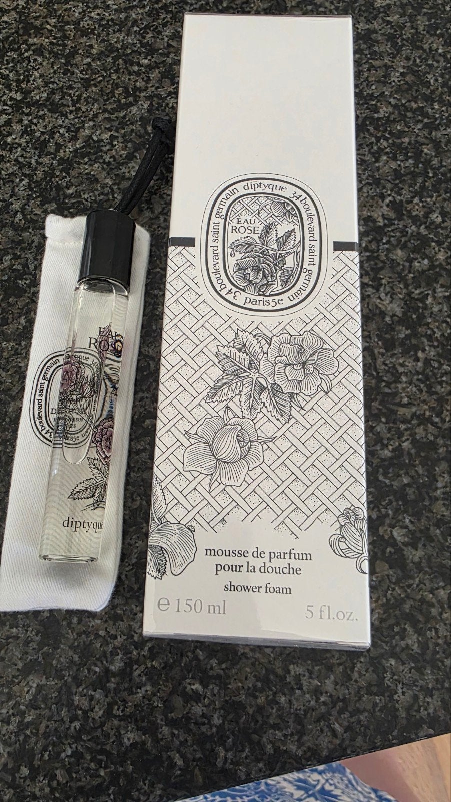 Diptyque Eau Rose Mousse de Parfum Douche & Rollerball, Verzenden, Nieuw