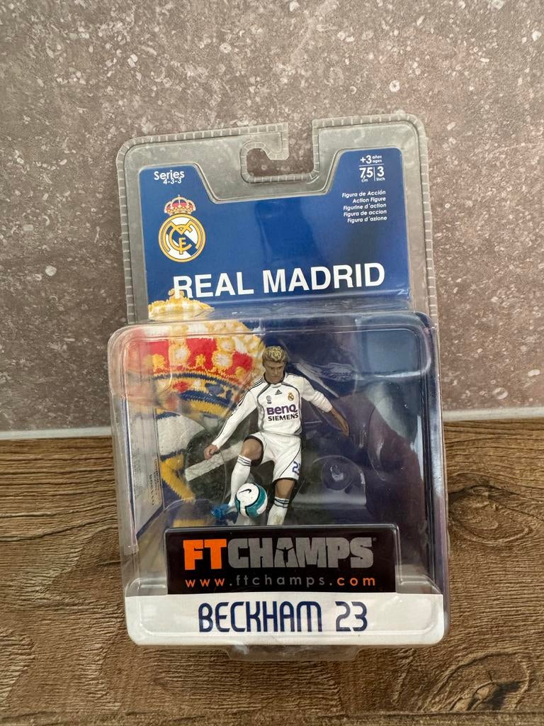 FT Champs David Beckham Real Madrid nieuw in blisterverpakki, Verzamelen, Ophalen of Verzenden, Nieuw