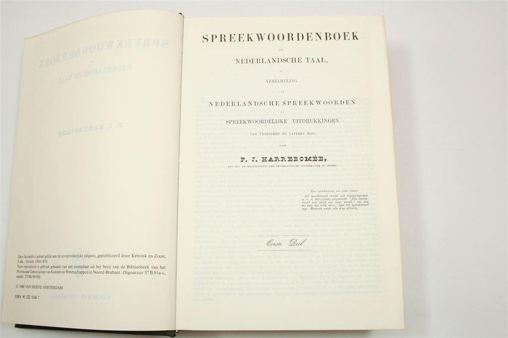 Spreekwoordenboek Nederlandsche Taal — Facsimile 1858-1870, Ophalen of Verzenden, Gelezen, Van Dale, Nederlands