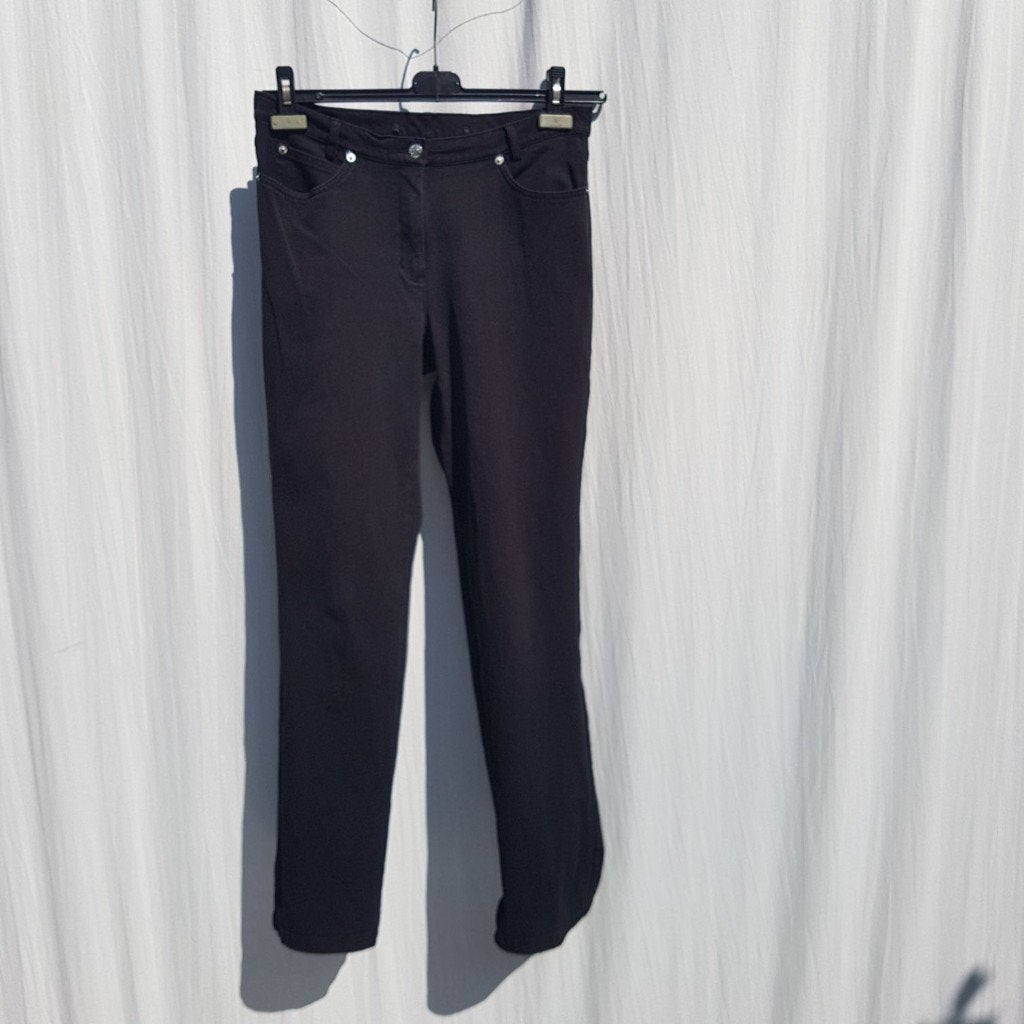 Stoere zwarte skinny, stretch. mt 40. merk Madeleine, Kleding | Dames, ., Zwart, Ophalen of Verzenden, Zo goed als nieuw