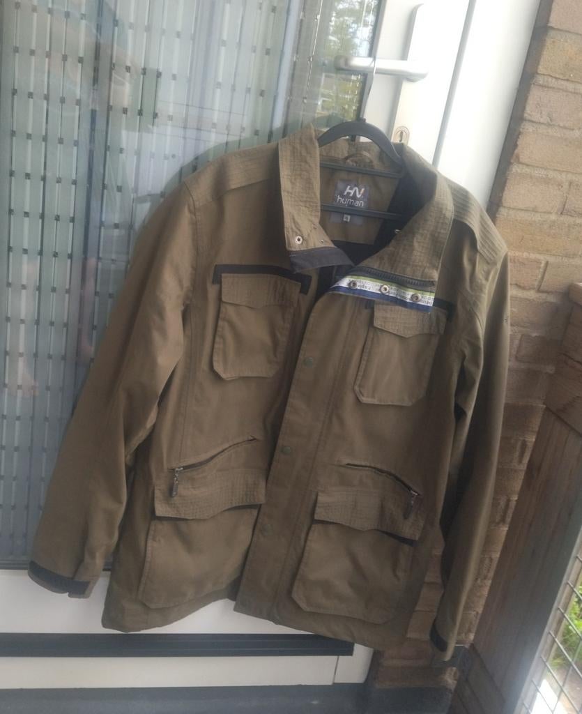 Human Nature heren jas - Stoere outdoor look, Kleding | Heren, Jassen | Zomer, Gedragen, Maat 56/58 (XL), Groen, Ophalen