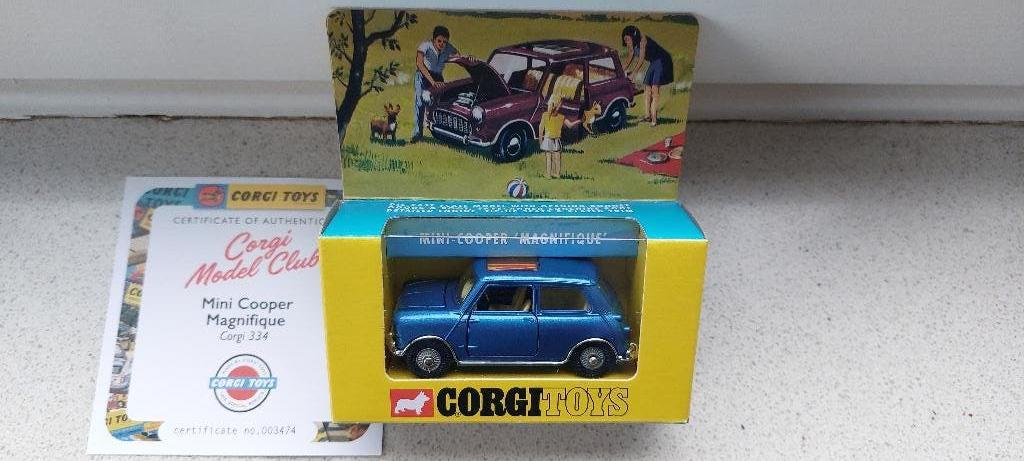 Corgi toys 334 Mini Cooper magnifique re issue, Ophalen of Verzenden, Nieuw, Auto