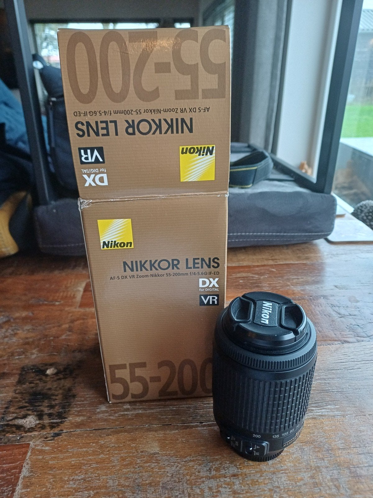 Nikon AF-S DX VR Zoom-Nikkor 55-200mm f/4-5.6G IF-ED, Audio, Tv en Foto, Ophalen, Nikon, Telelens, Zo goed als nieuw