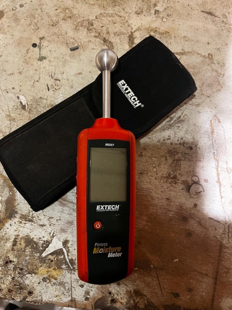 extech MO 257 pinloze vochtmeter, Ophalen of Verzenden, Zo goed als nieuw, Vocht of Vloeistof