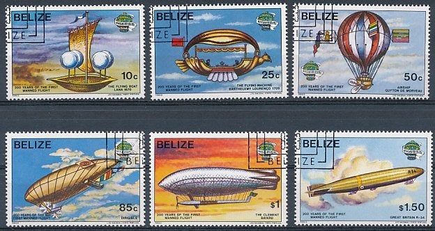 Belize 1983 M702-707 gest., Postzegels en Munten, Ophalen of Verzenden, Gestempeld, Midden-Amerika