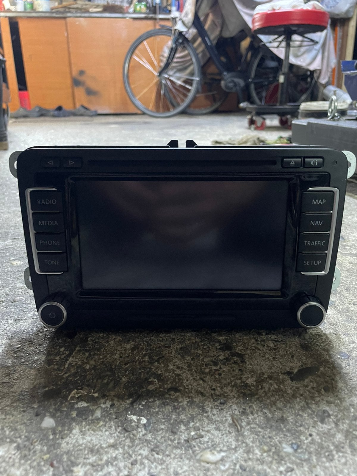 Golf 6 gti originele radio, Auto diversen, Autoradio's, Ophalen, Gebruikt