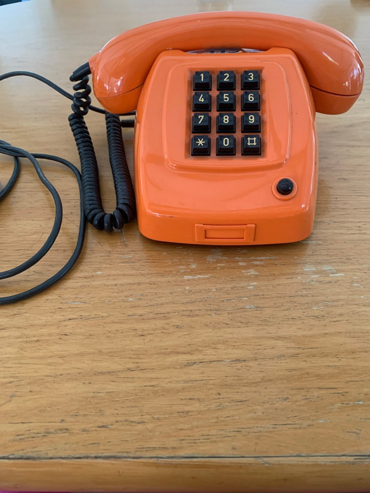 PTT telefoon oranje, Telecommunicatie, Vaste telefoons | Niet Draadloos, Ophalen, Gebruikt
