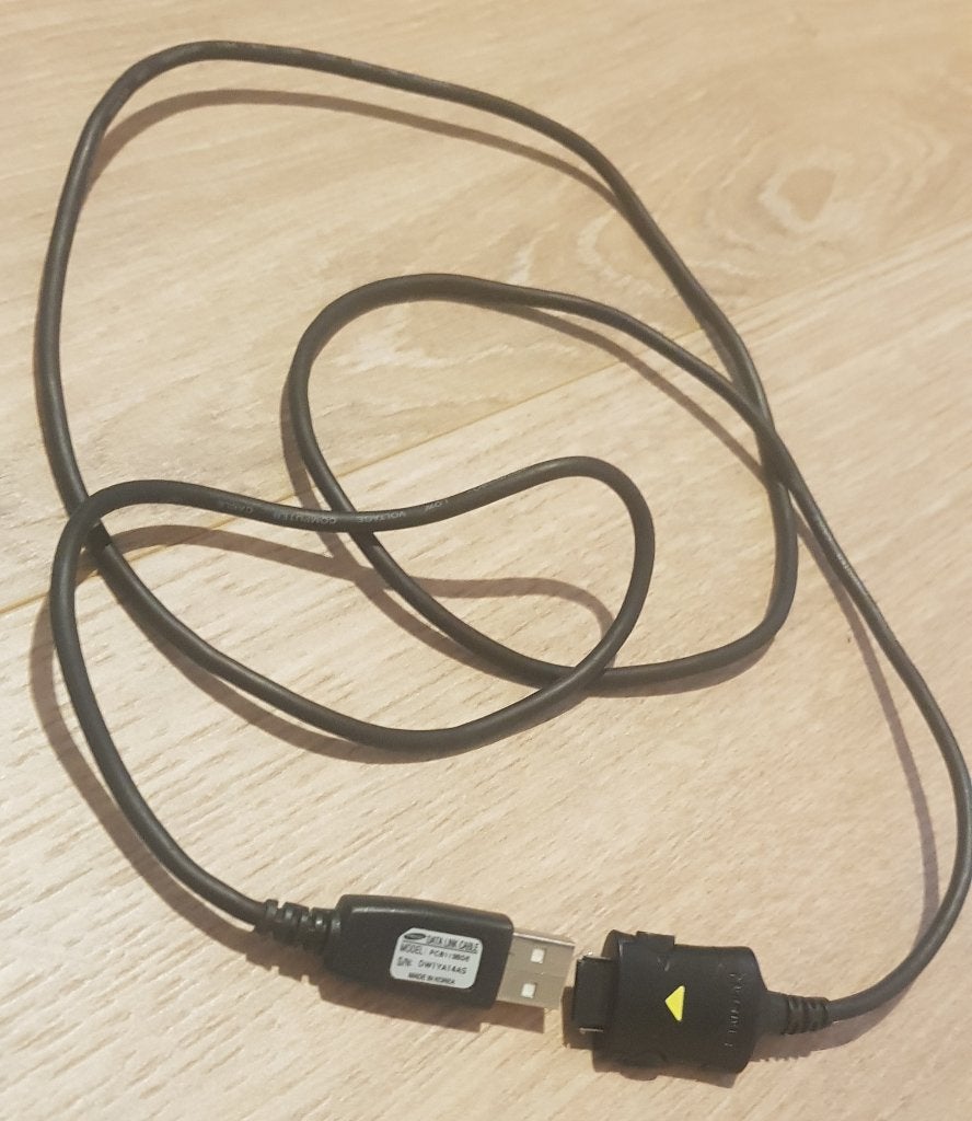 Samsung usb kabel zwart mobiel telefoon oplader pcb113bde, Verzenden, Zo goed als nieuw, Snoer of kabel, Samsung