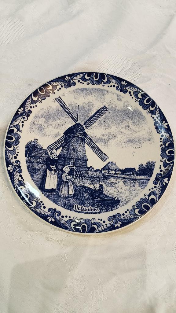 Delfts Blauw wandbord Volendam 23cm, Ophalen of Verzenden