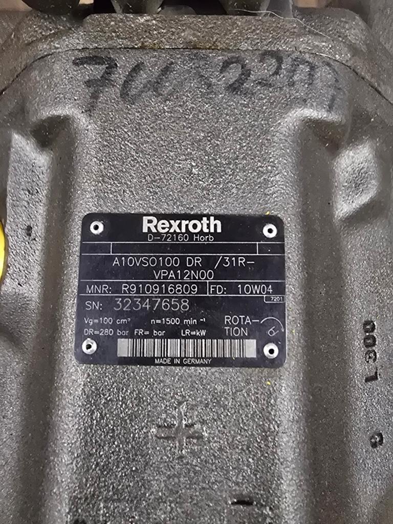 Rexroth Hydrauliekpomp, Ophalen