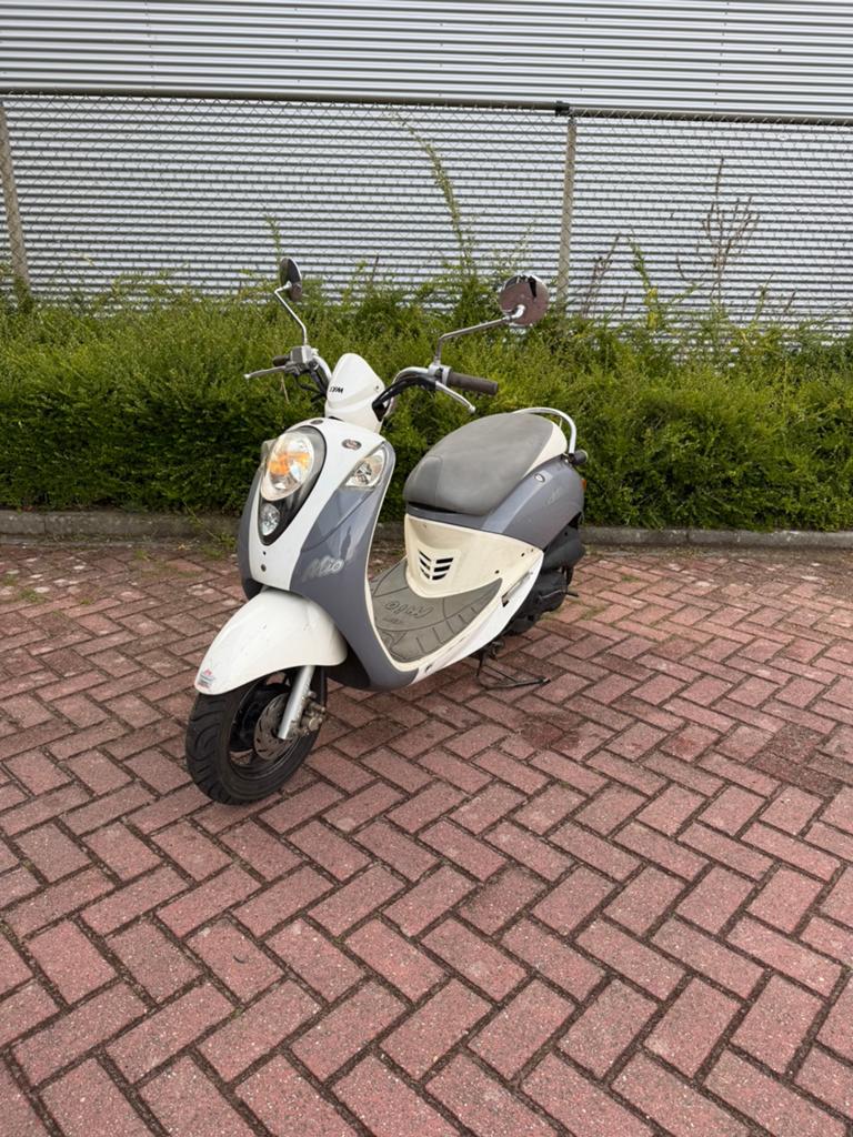 Sym mio 50 snor, Fietsen en Brommers, Scooters | SYM, Zo goed als nieuw, Mio, Maximaal 25 km/u, Benzine, Ophalen