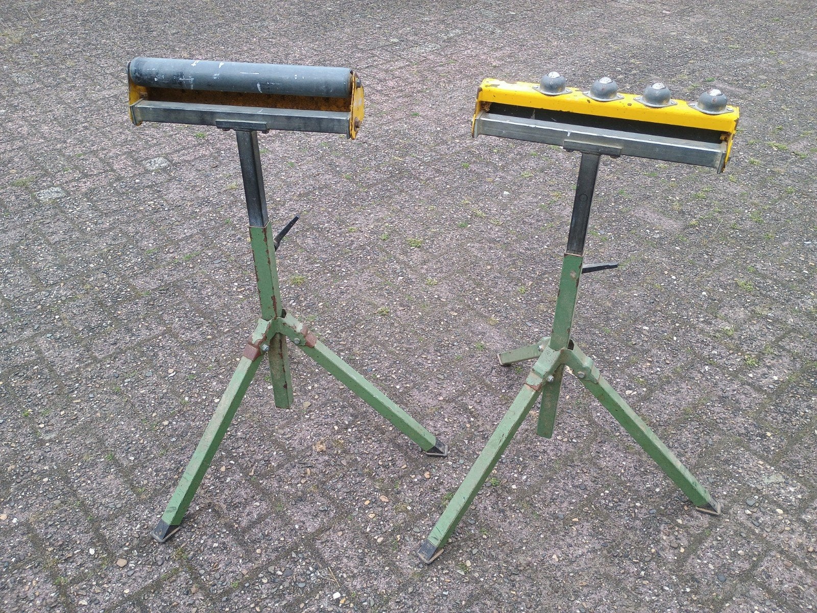 2 degelijke Delma rolbokken, verstelbaar, Doe-het-zelf en Verbouw, Ophalen of Verzenden
