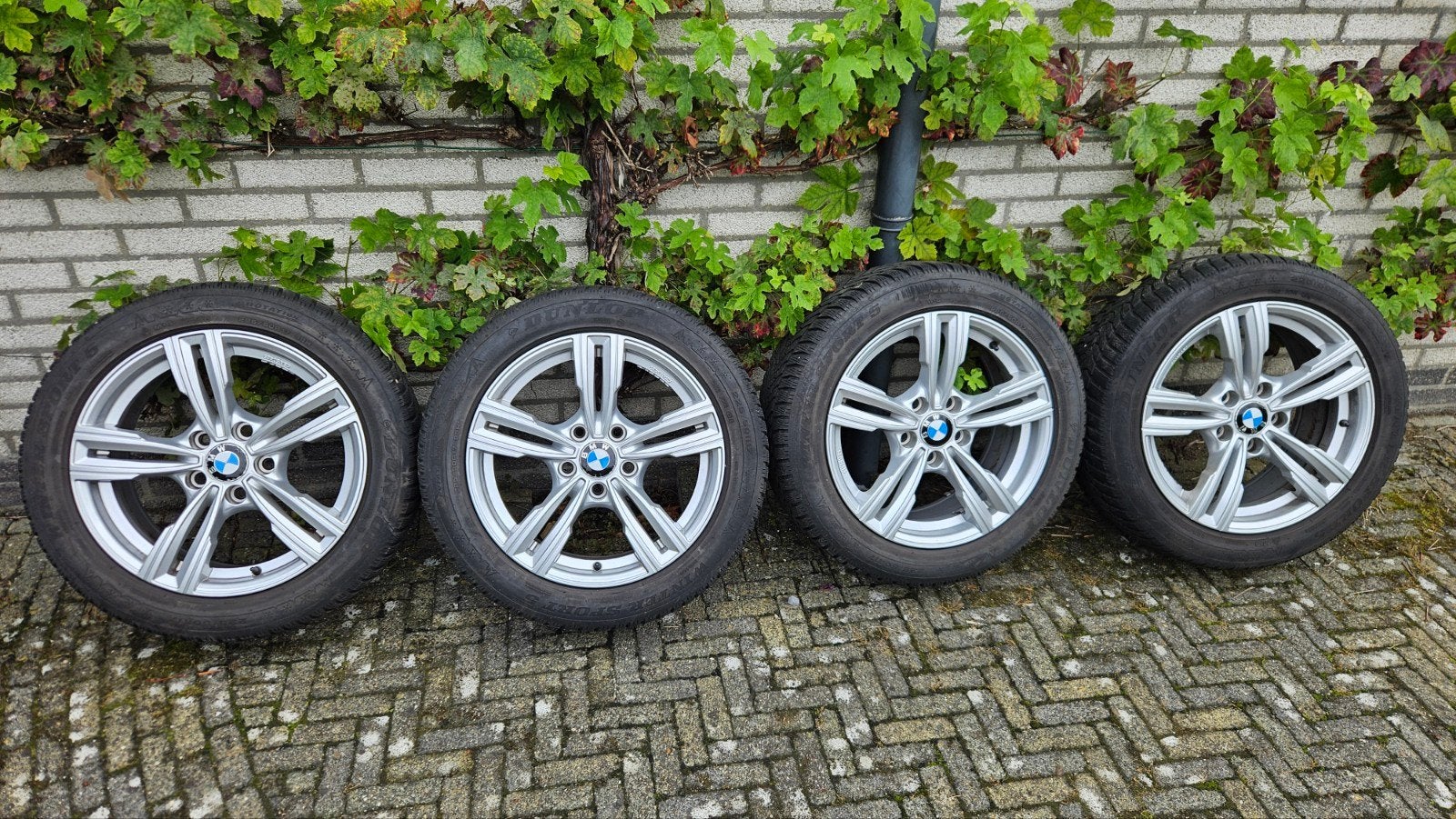 17 inch velgen BMW 3 en 4 serie, winterbanden 225 50 R17, Ophalen, Gebruikt, Banden en Velgen, 17 inch