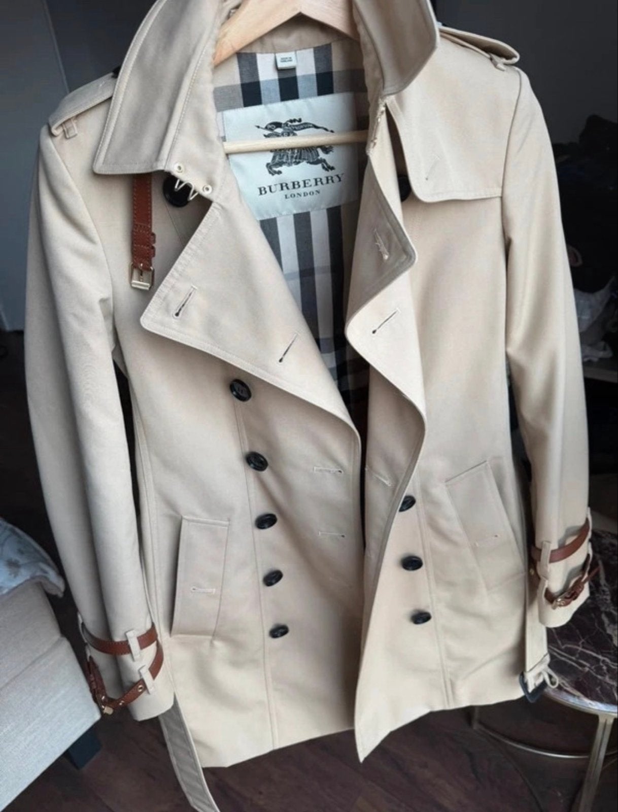 Burberry Trenchcoat - Zo goed als nieuw, Ophalen of Verzenden, Zo goed als nieuw, Maat 36 (S), Beige