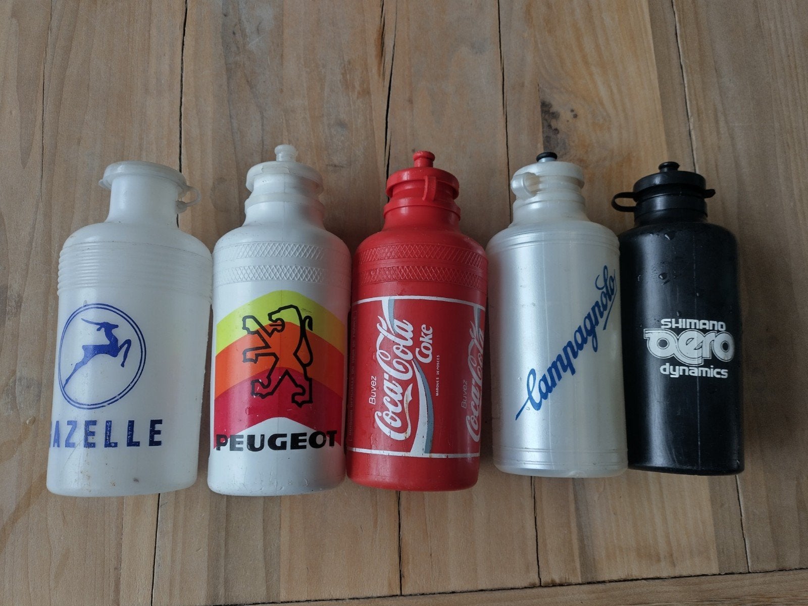 5 bijzondere vintage bidons racefiets, Ophalen of Verzenden, Huis en Inrichting