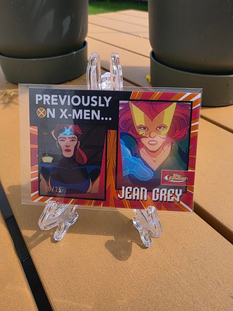 Jean Grey Topps Marvel kaart 06/25 X-Men, Verzamelen, Ophalen of Verzenden, Zo goed als nieuw