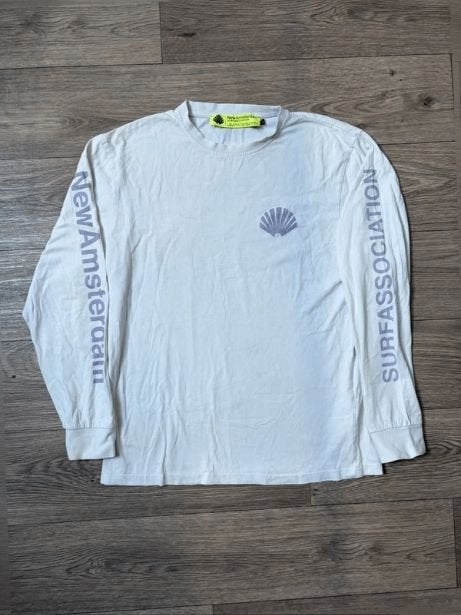 New Amsterdam surf Association longsleeve S, Kleding | Heren, T-shirts, Verzenden, Zo goed als nieuw, Maat 46 (S) of kleiner, Meerkleurig